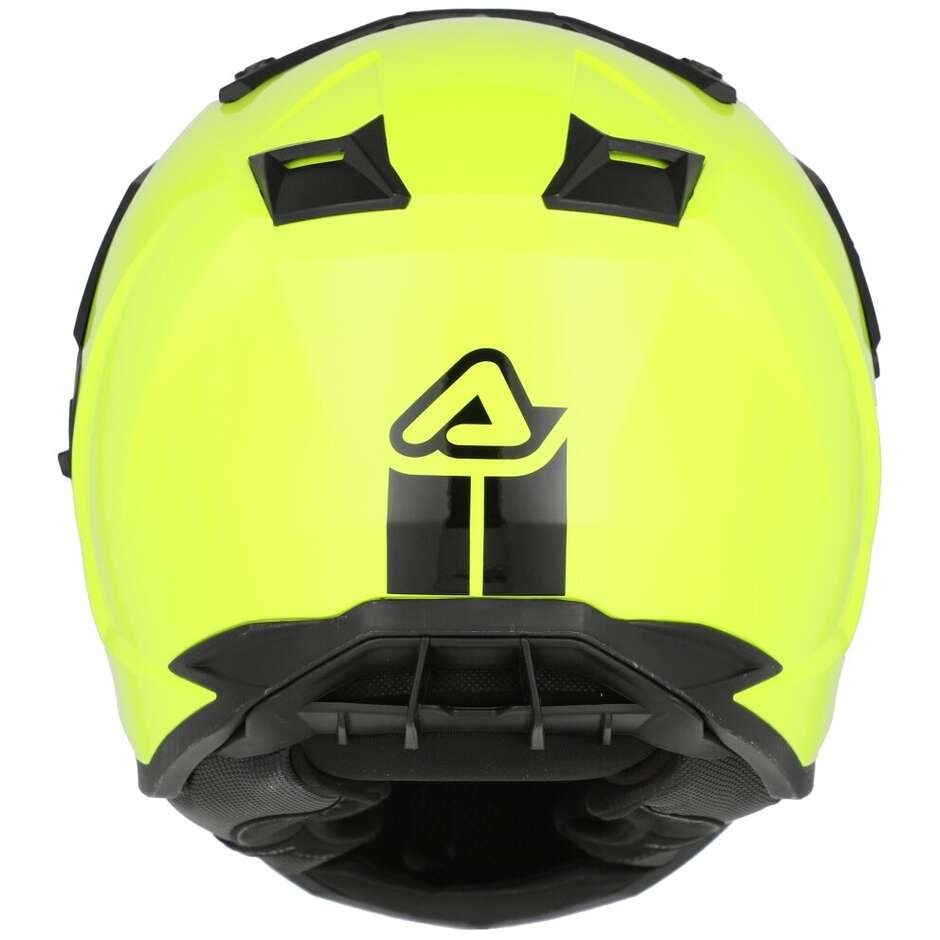 Acerbis Assault Mono Adventure Motorcycle Helmet Fluorescent Yellow