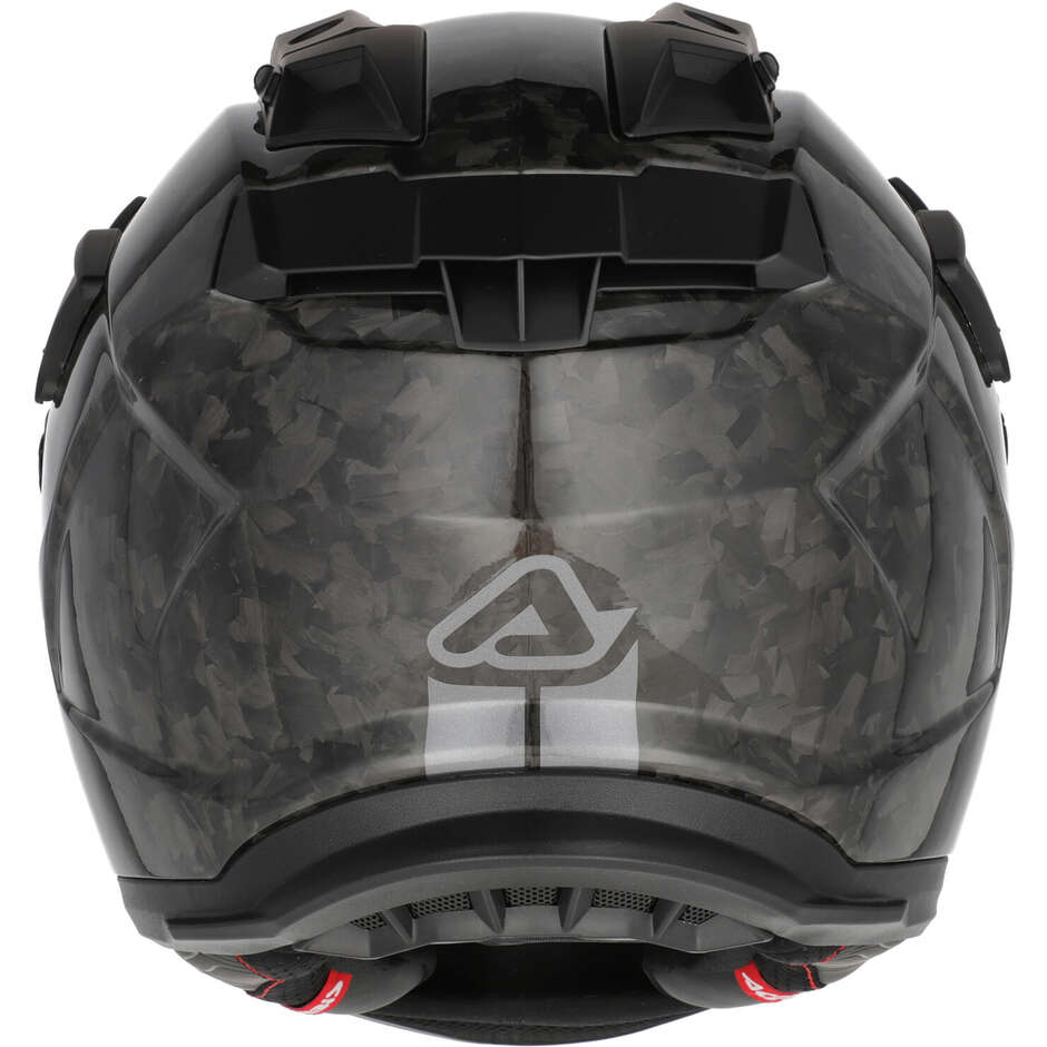 Acerbis ATTACK-C Adventure Motorcycle Helmet Black Forged Carbon