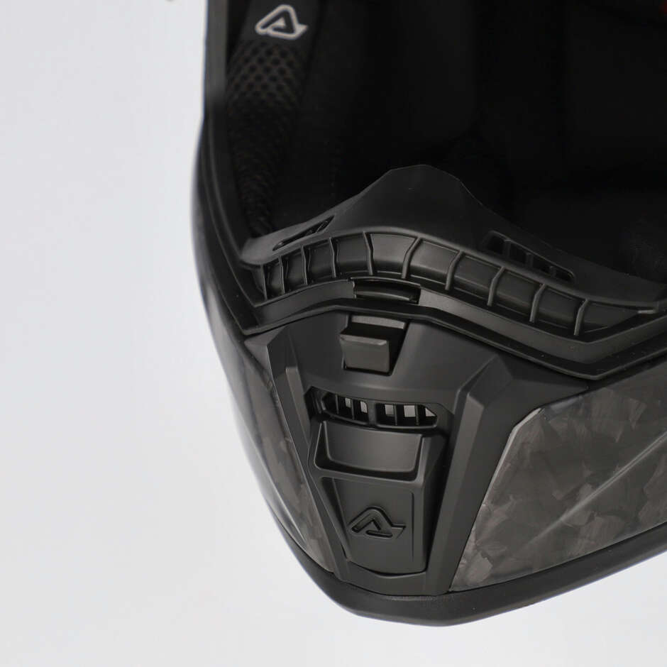 Acerbis ATTACK-C Adventure Motorcycle Helmet Black Forged Carbon