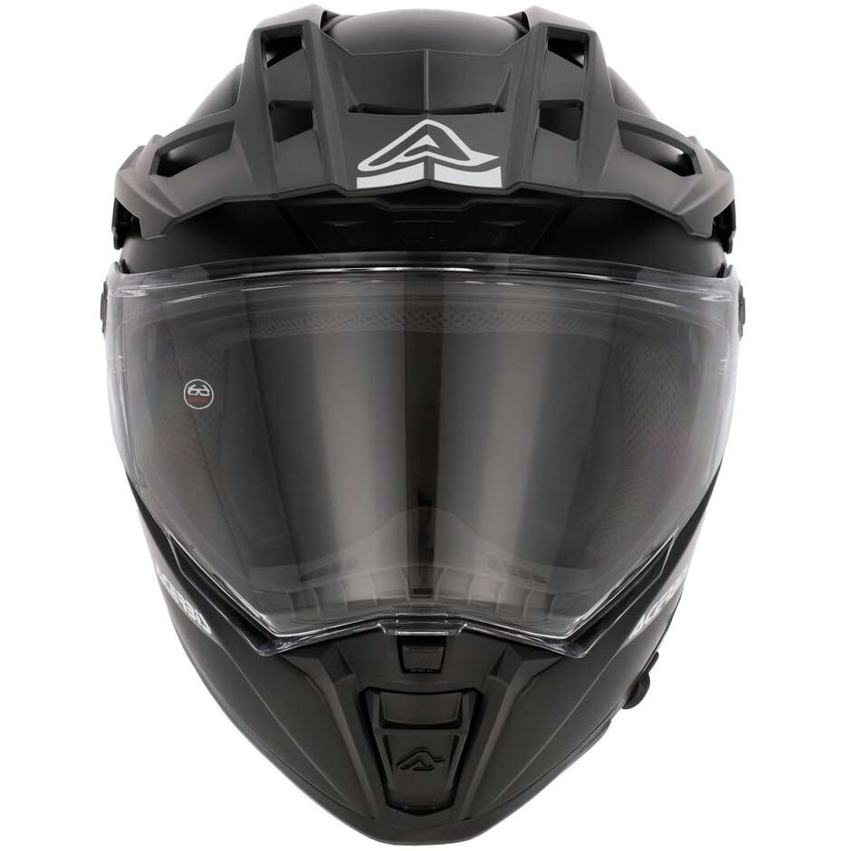 Acerbis Attack Mono Adventure Motorradhelm Schwarz Matt