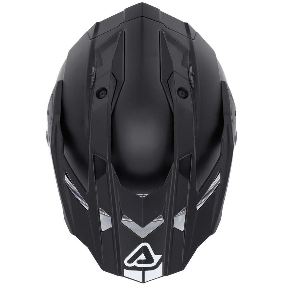 Acerbis Attack Mono Adventure Motorradhelm Schwarz Matt