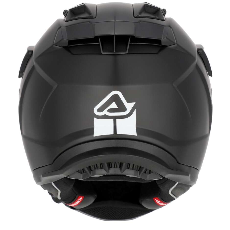 Acerbis Attack Mono Adventure Motorradhelm Schwarz Matt