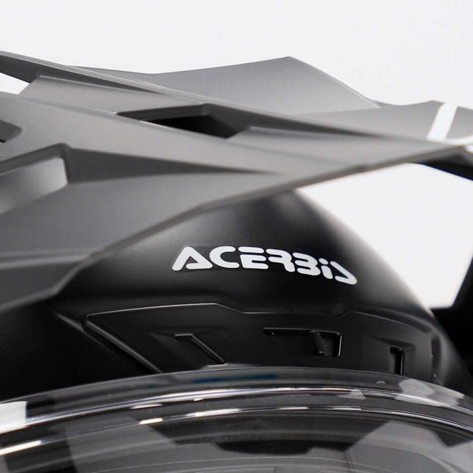Acerbis Attack Mono Adventure Motorradhelm Schwarz Matt