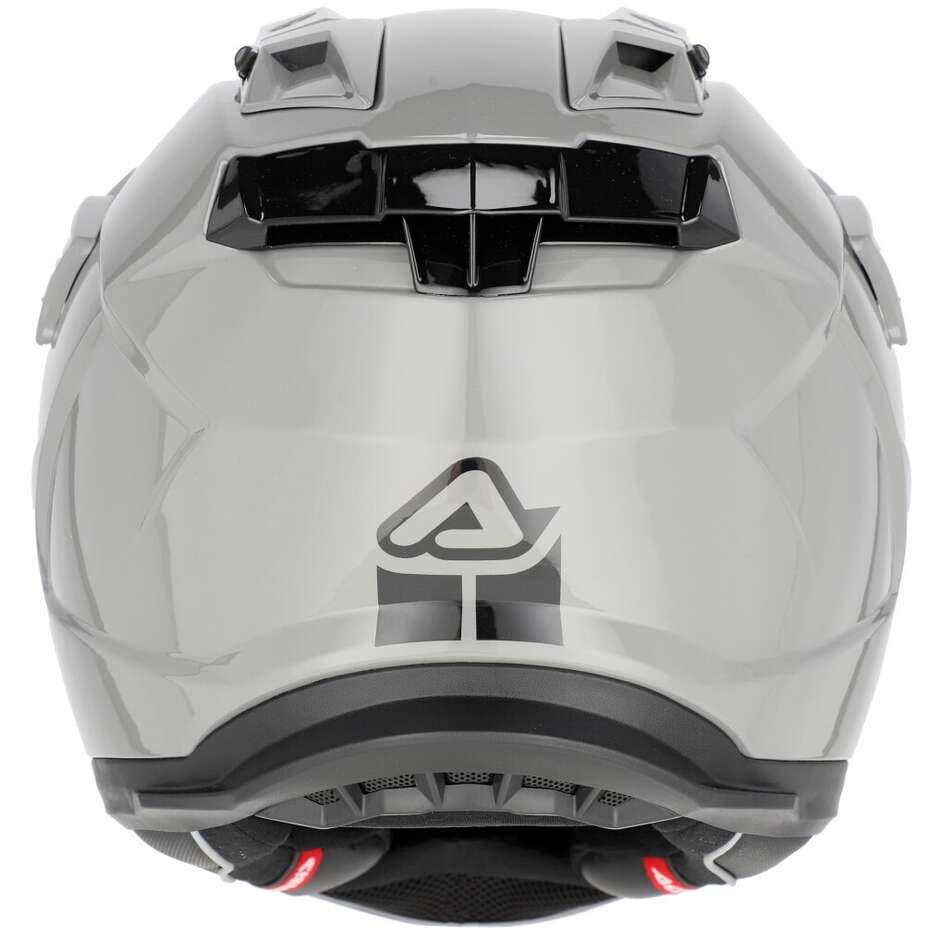 Acerbis Attack Mono Grauer Motorrad-Abenteuerhelm