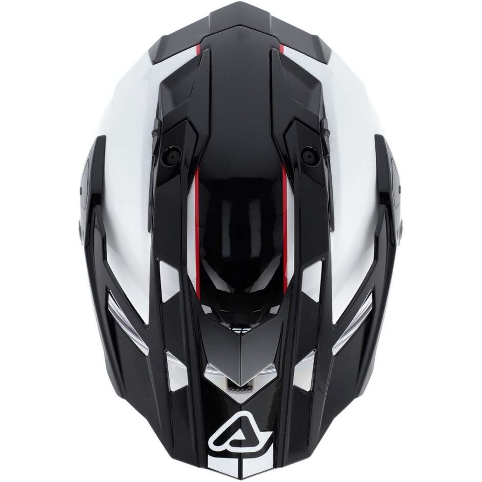 Acerbis Attack Multi Adventure Motorcycle Helmet White Black