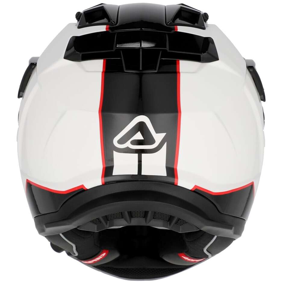 Acerbis Attack Multi Adventure Motorcycle Helmet White Black