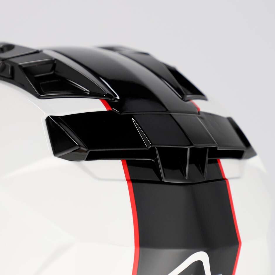 Acerbis Attack Multi Adventure Motorcycle Helmet White Black