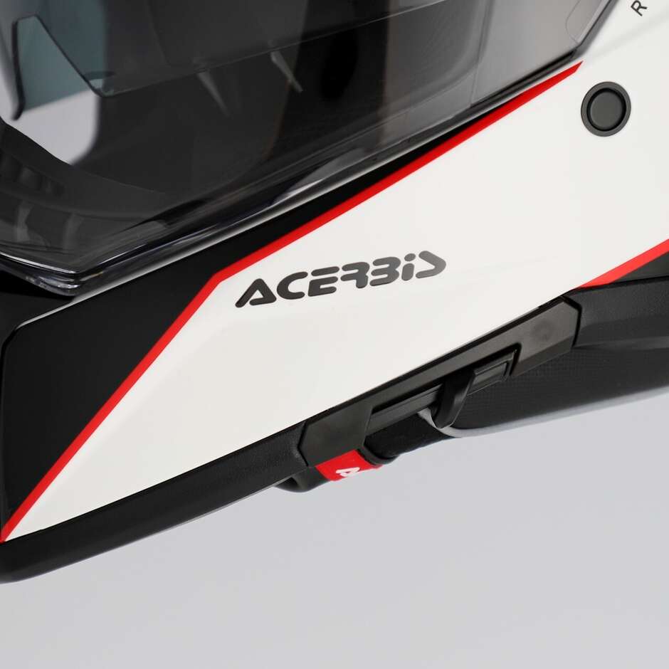 Acerbis Attack Multi Adventure Motorcycle Helmet White Black