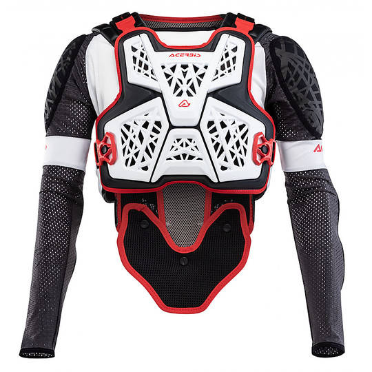 Acerbis Body Armor GALAXY Cross Enduro Harnais de protection noir blanc rouge