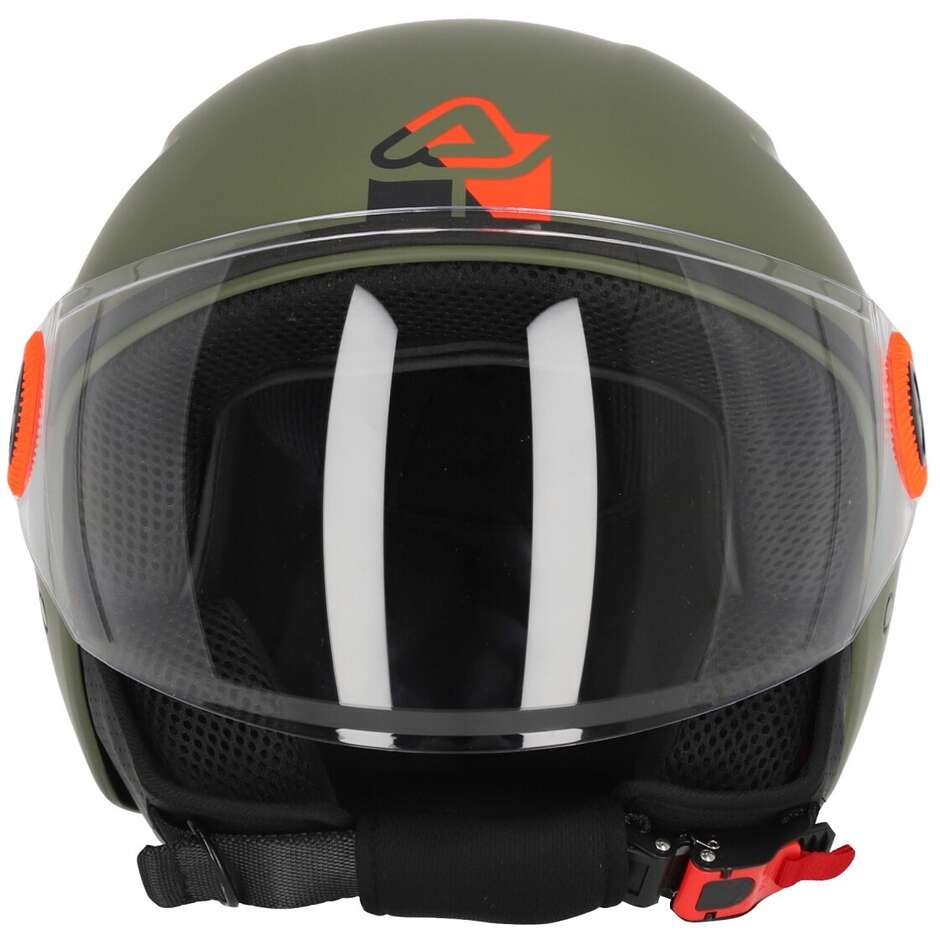 ACERBIS BREZZA Jet Motorcycle Helmet Military Green