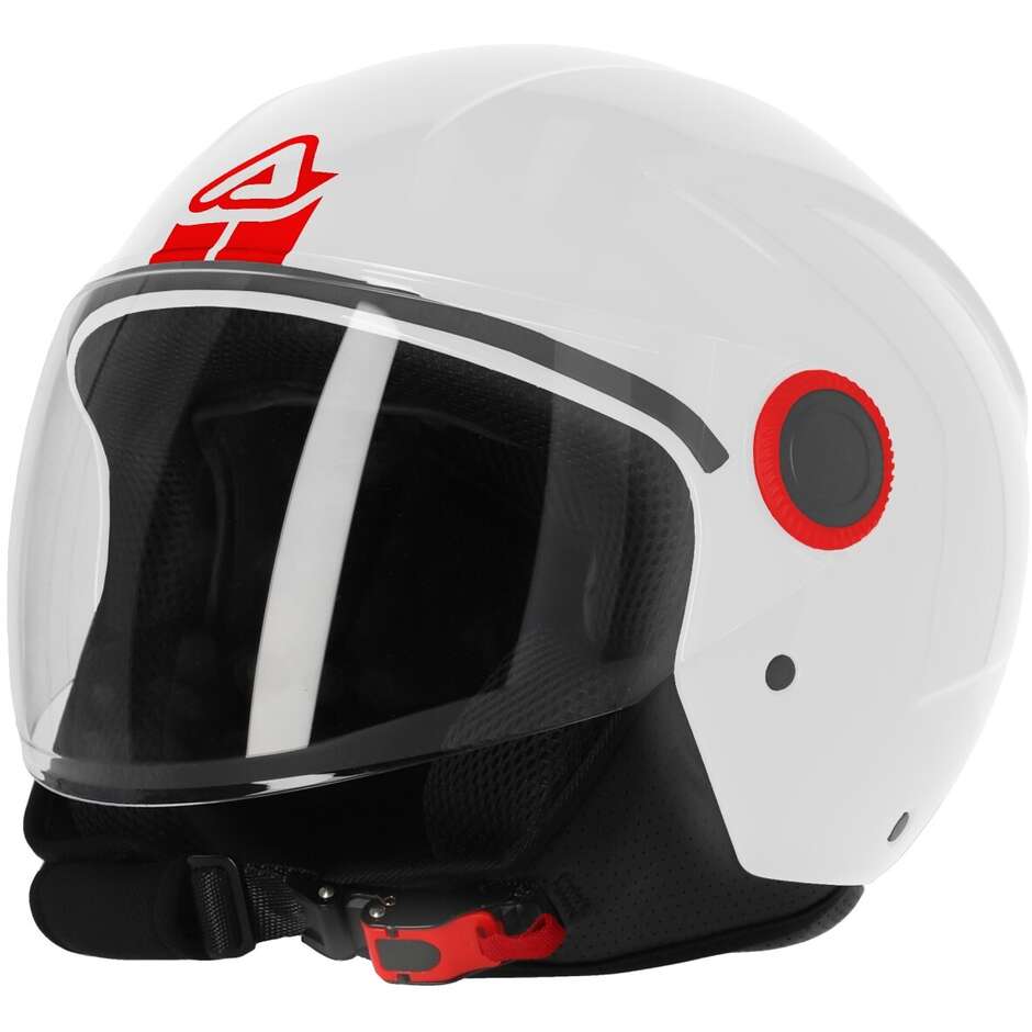 ACERBIS BREZZA White Motorcycle Jet Helmet