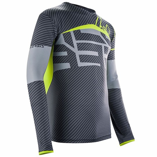 Acerbis Carbon Flex Black / Yellow Fluo Cross Enduro Moto Sweater
