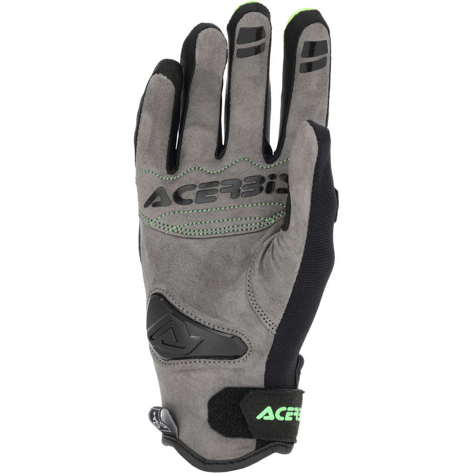 Acerbis CE Carbon G 5.0 Motorcycle Gloves Black Green
