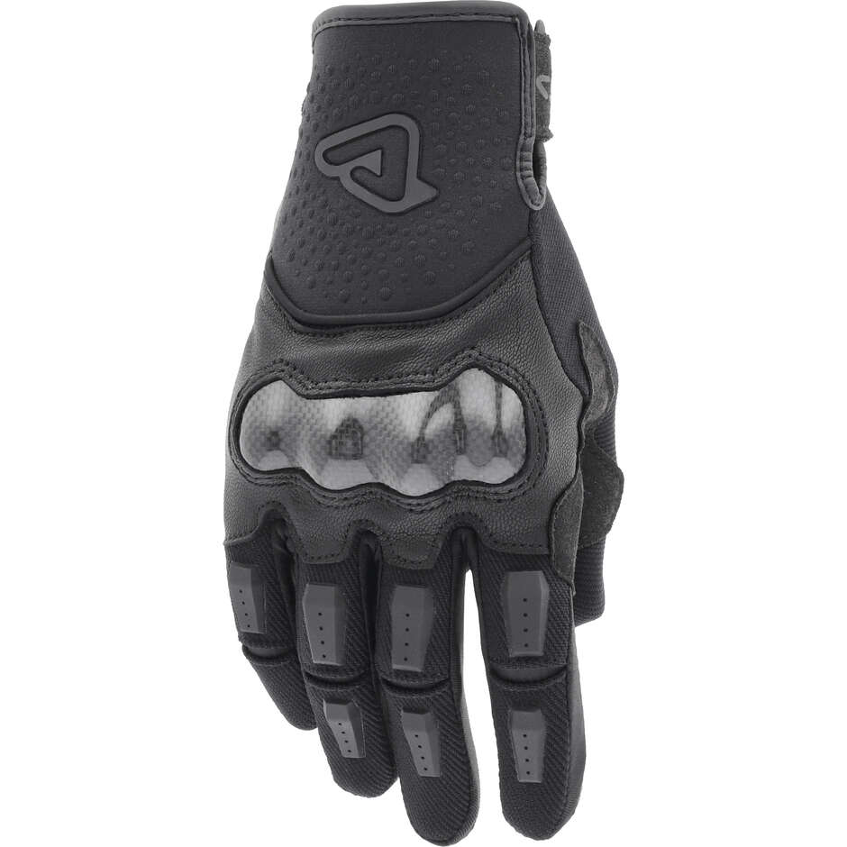 Acerbis CE Carbon G 5.0 Motorcycle Gloves Black