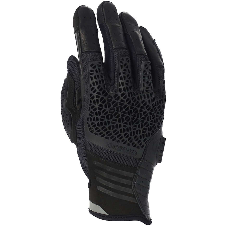 ACERBIS CE CROSSOVER Motorcycle Gloves Black