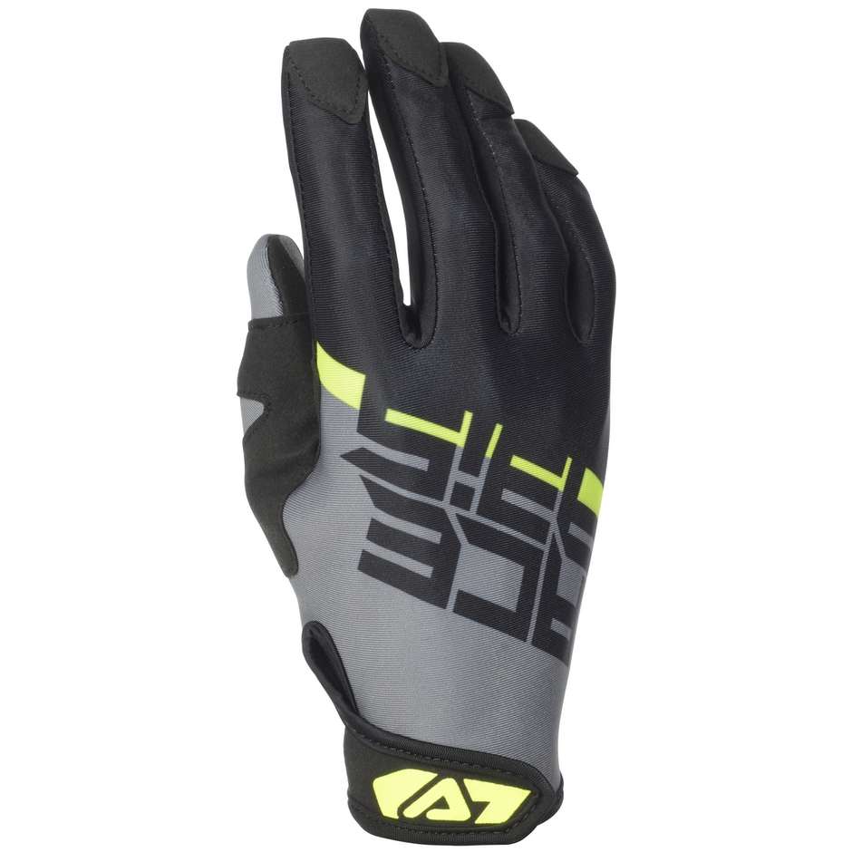 Acerbis CE NEOPRENE 3.0 Fabric Motorcycle Gloves Black Yellow Fluo