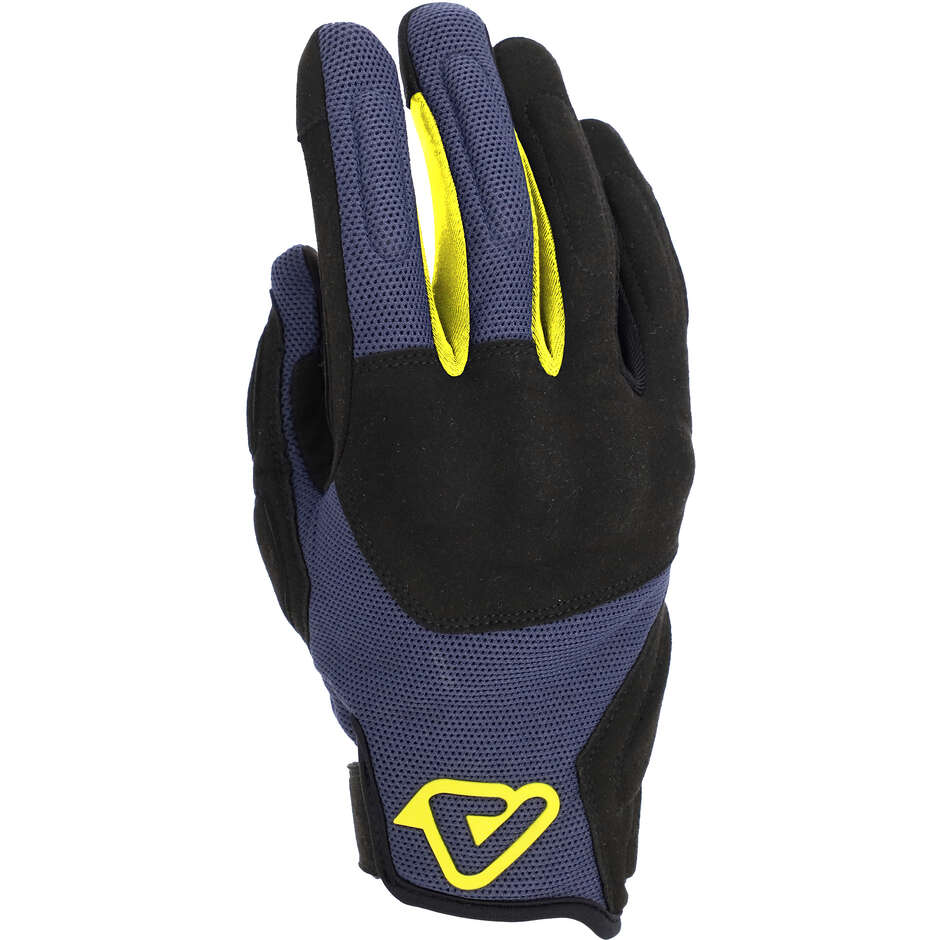 Acerbis CE PYRAMID Motorcycle Gloves Black Blue