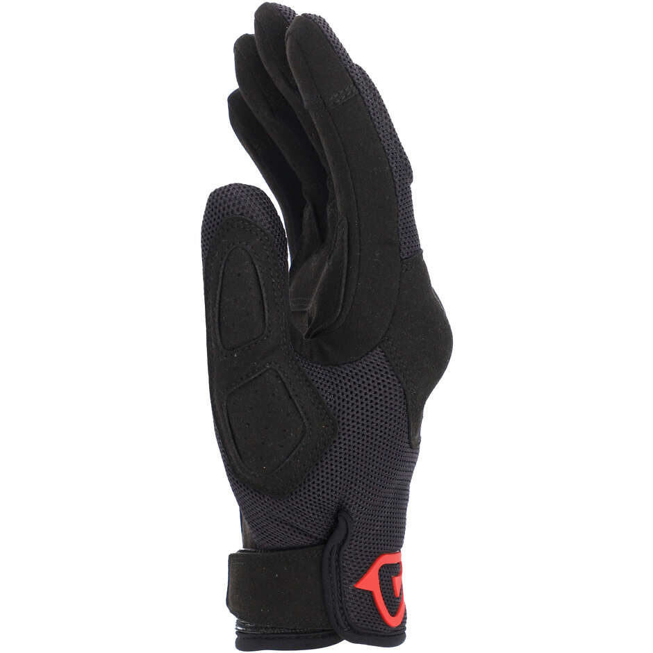 Acerbis CE PYRAMID Motorcycle Gloves Black Red
