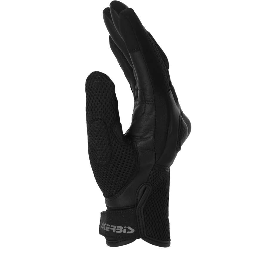 ACERBIS CE RAMSEY LEATHER 2.0 Motorcycle Gloves Black