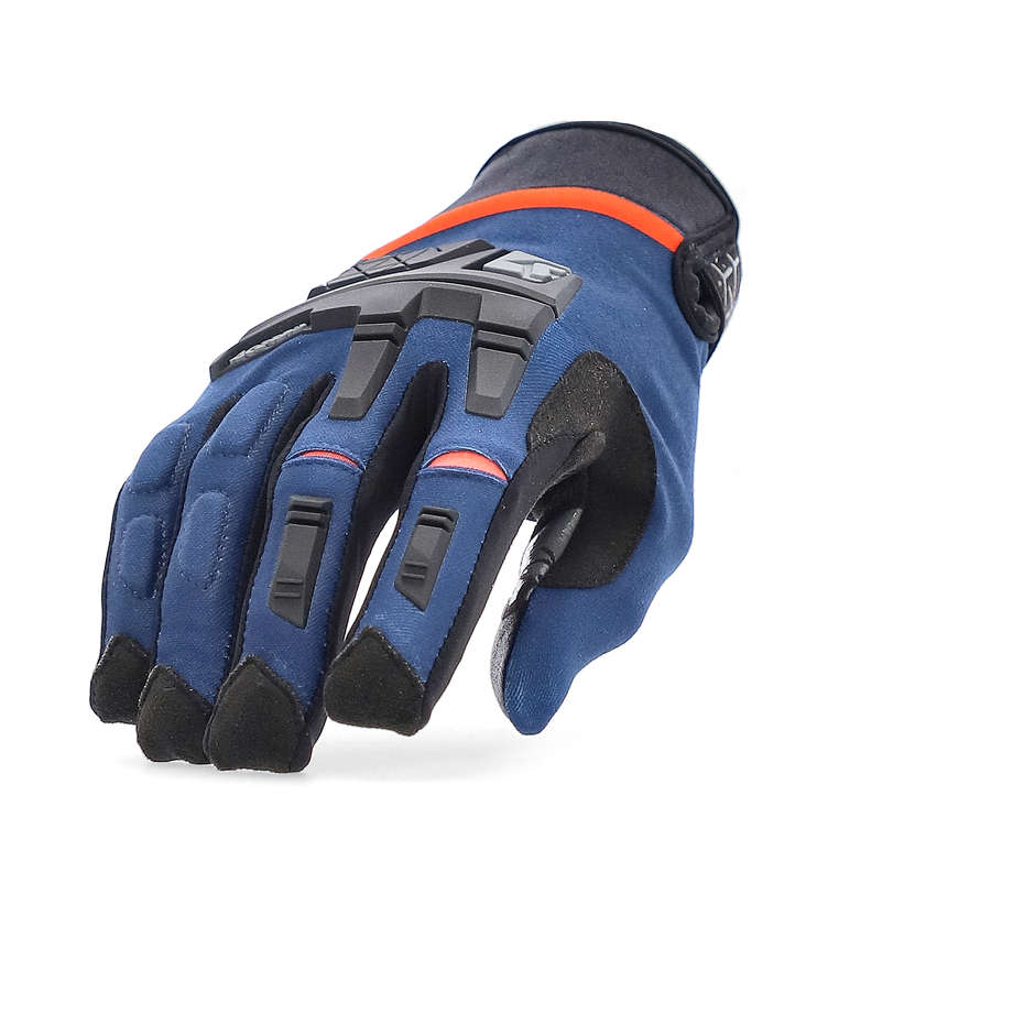 Acerbis CE X-ENDURO Blue Orange Cross Enduro Motorcycle Gloves