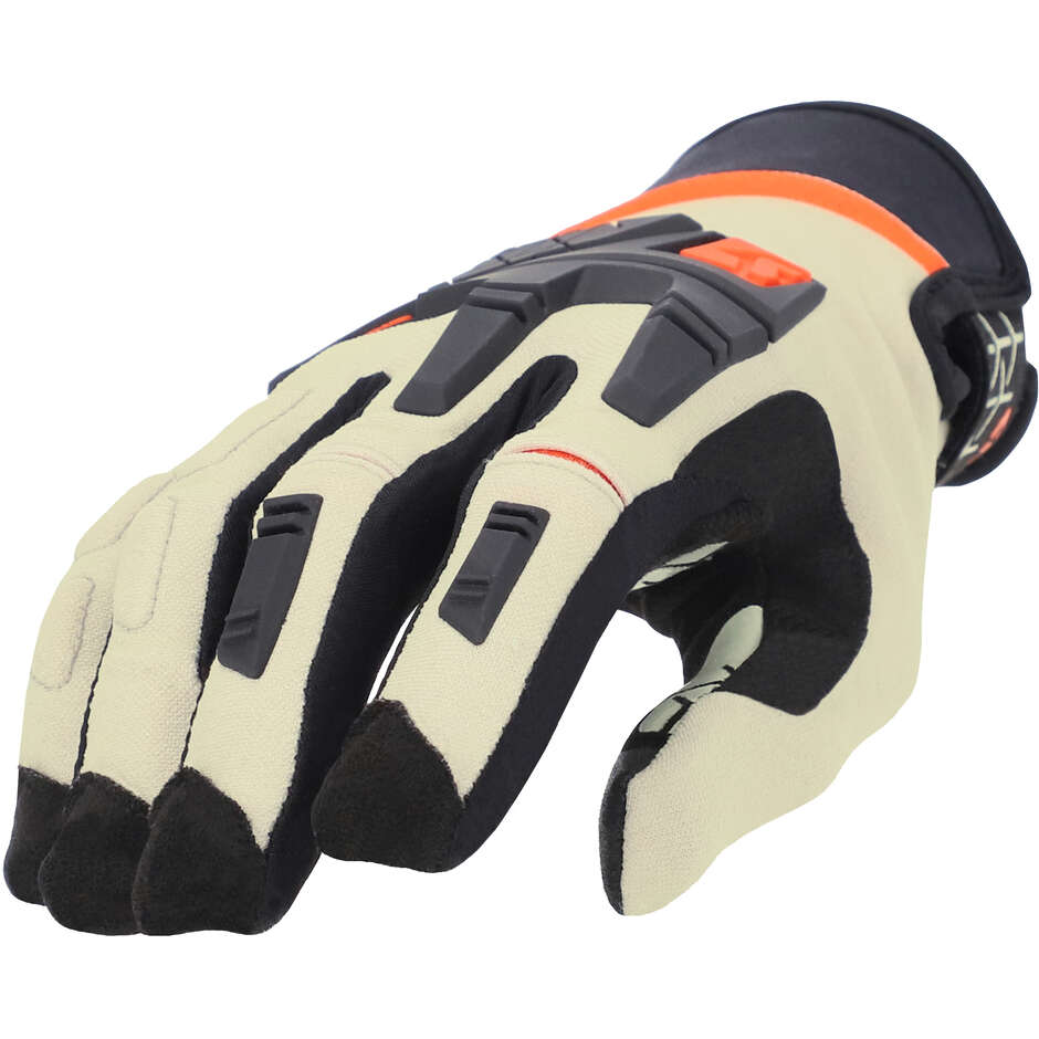 Acerbis CE X-ENDURO Cross Enduro Motorcycle Gloves Beige Black