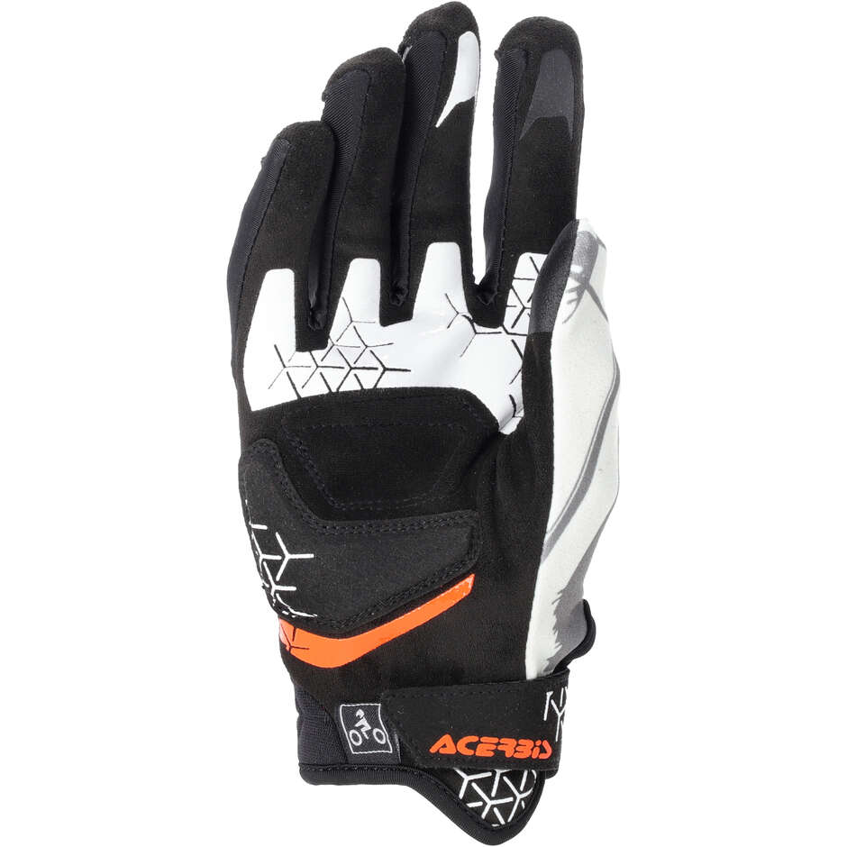 Acerbis CE X-ENDURO Orange Grey Cross Enduro Motorcycle Gloves