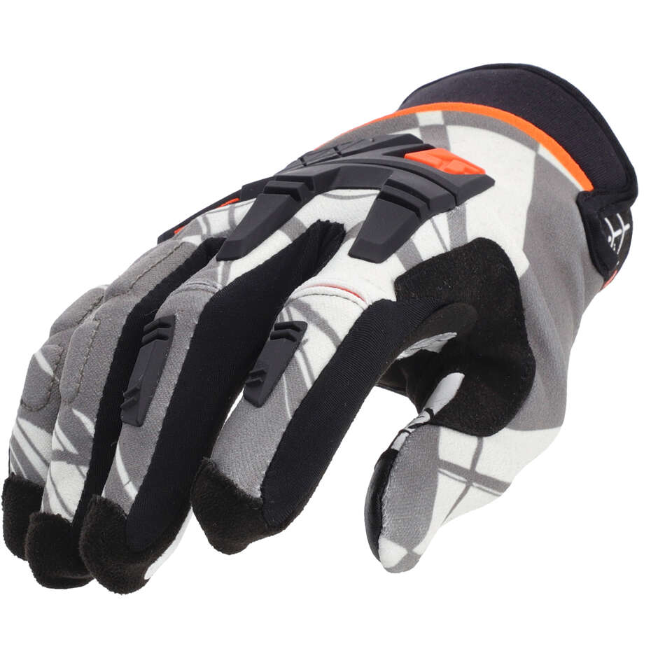 Acerbis CE X-ENDURO Orange Grey Cross Enduro Motorradhandschuhe