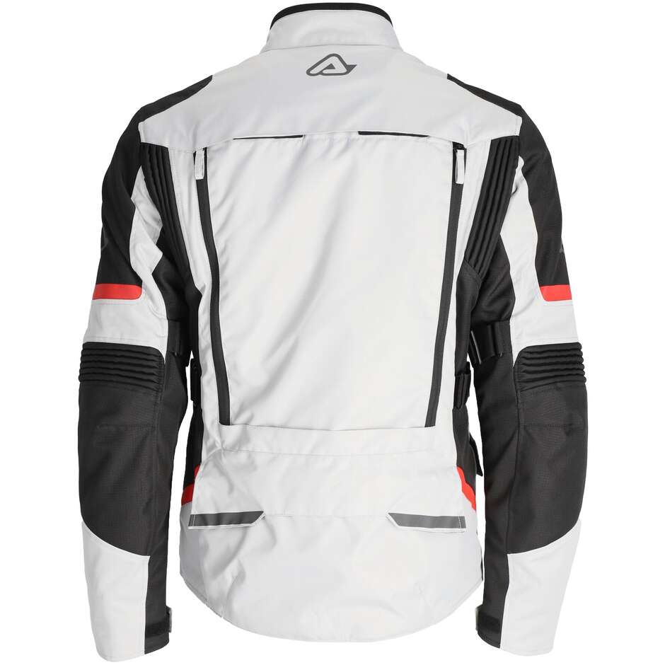 ACERBIS CE X-ROVER Touring Motorcycle Jacket Gray Red