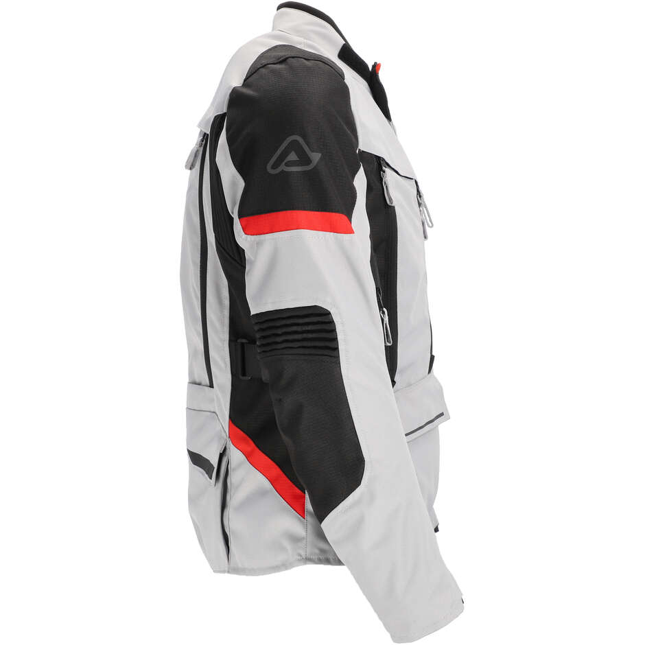 Acerbis CE X-ROVER Women's Motorcycle Jacket Grey/Red