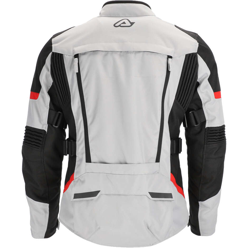 Acerbis CE X-ROVER Women's Motorcycle Jacket Grey/Red