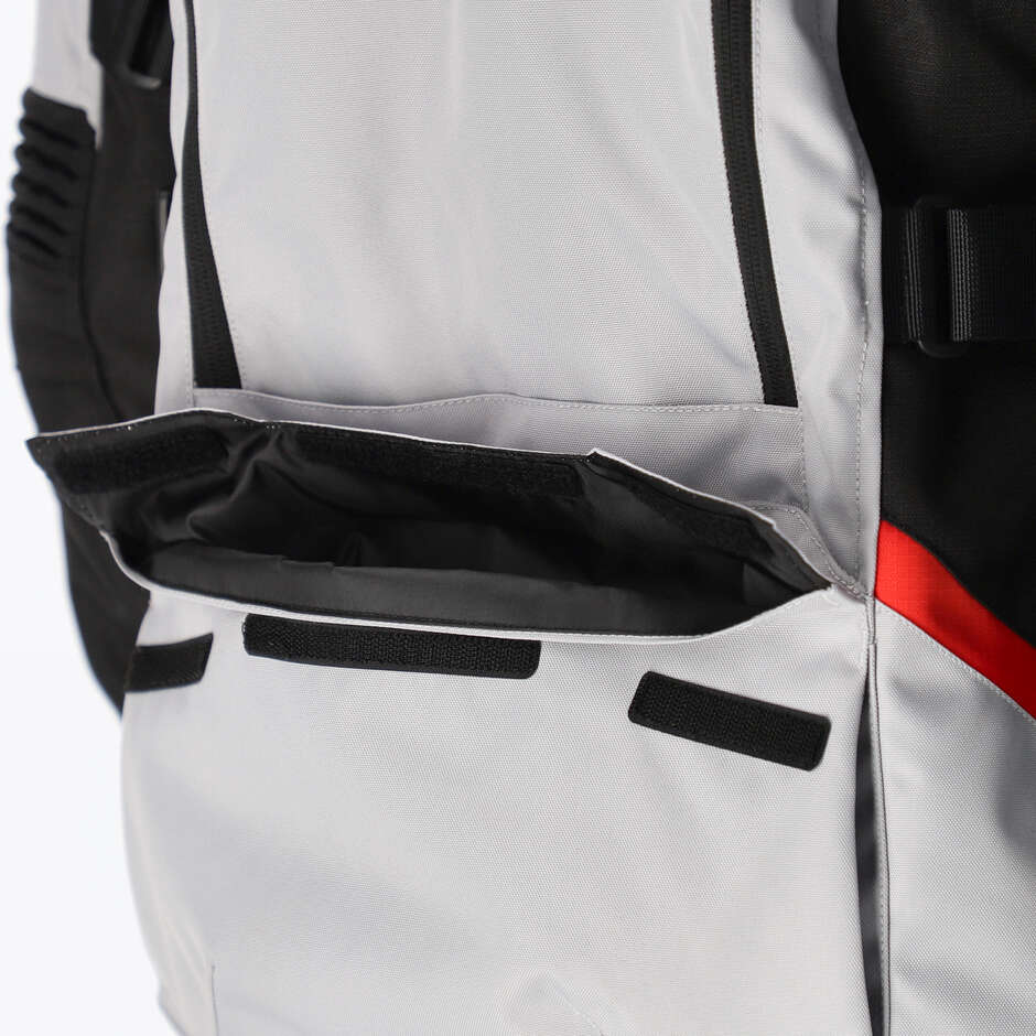 Acerbis CE X-ROVER Women's Motorcycle Jacket Grey/Red