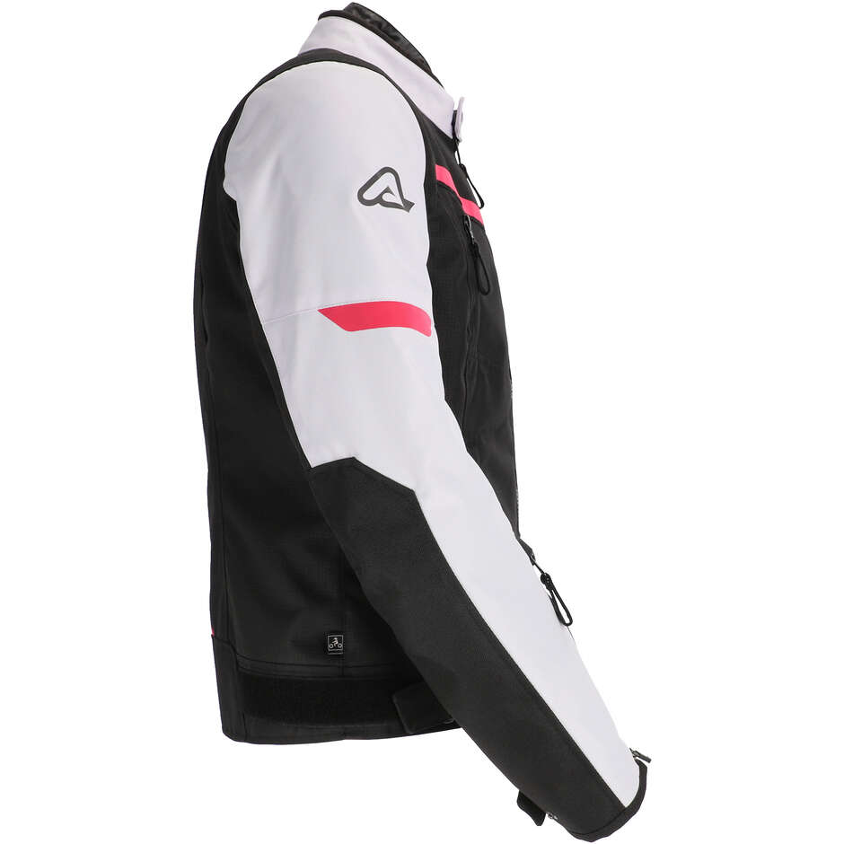 Acerbis CE X-STREET LADY Damen Motorradjacke Schwarz Rosa