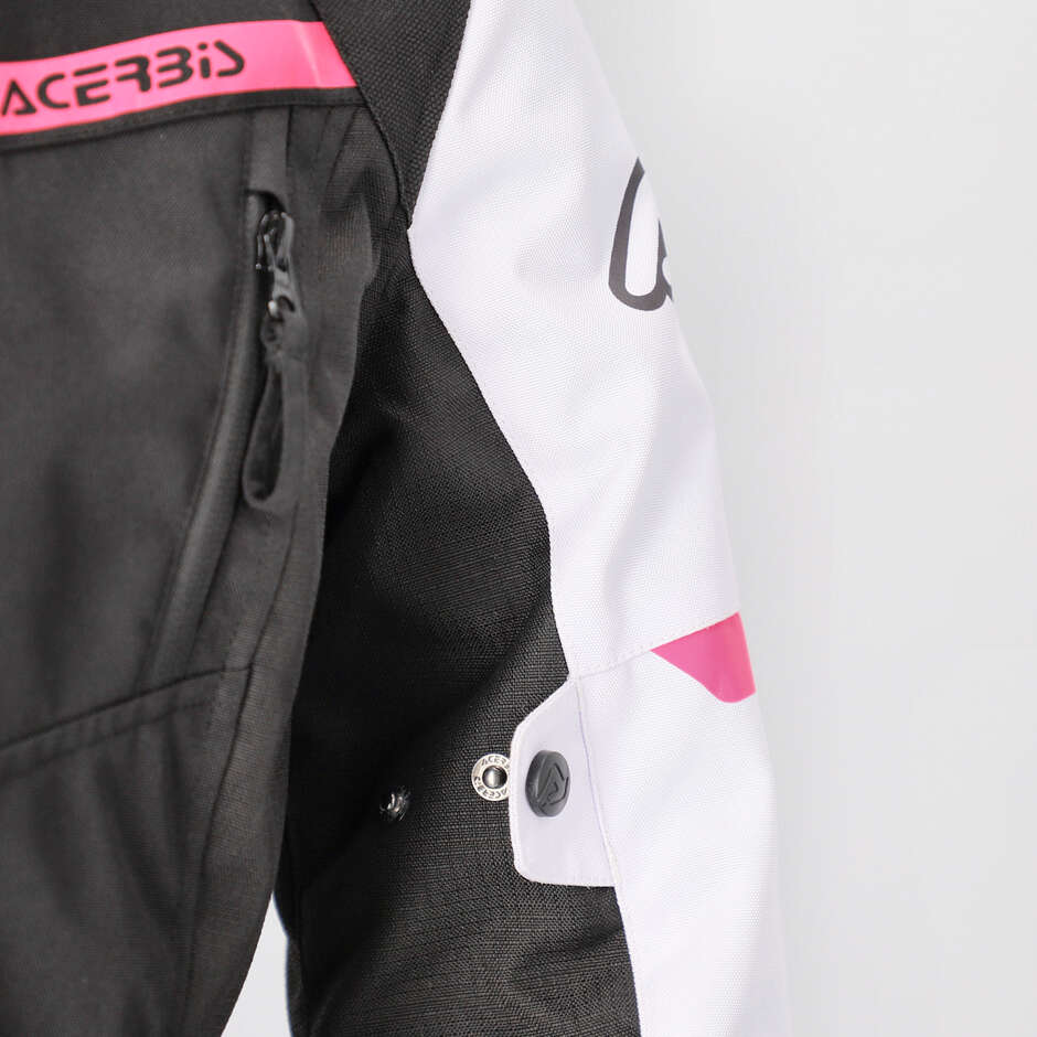 Acerbis CE X-STREET LADY Damen Motorradjacke Schwarz Rosa
