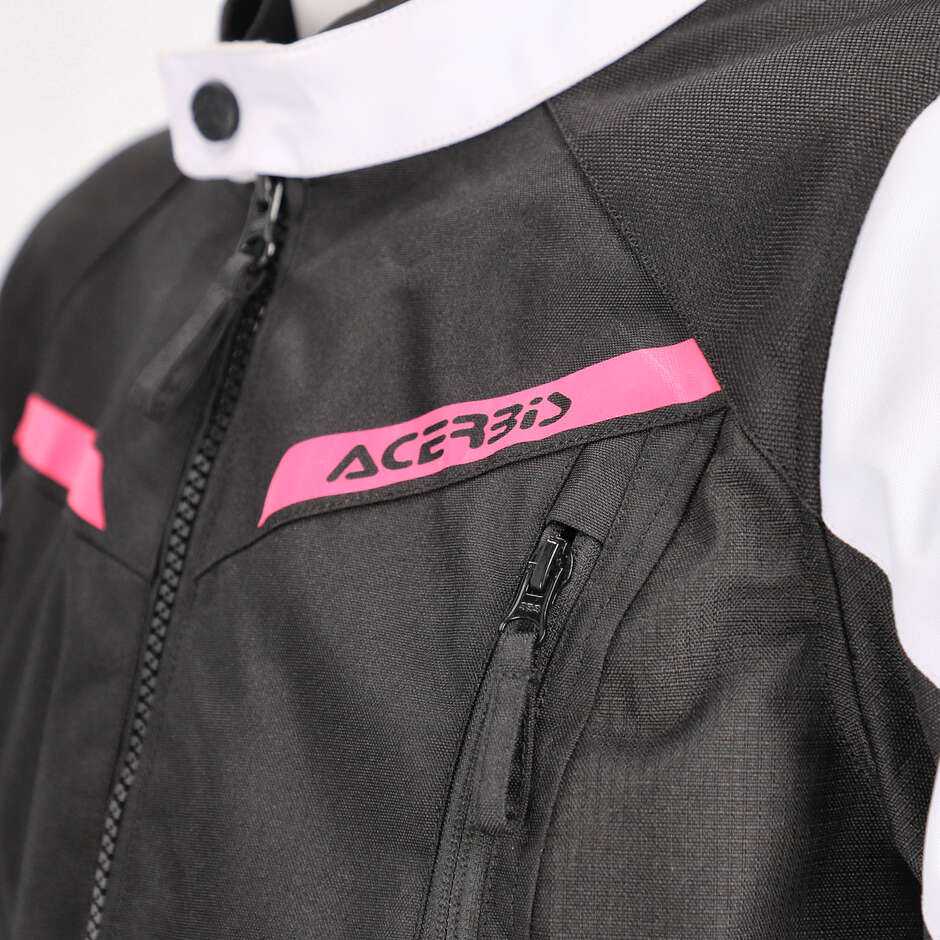 Acerbis CE X-STREET LADY Damen Motorradjacke Schwarz Rosa