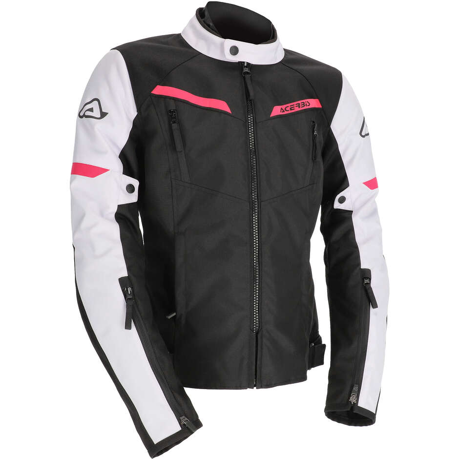 Acerbis CE X-STREET LADY Damen Motorradjacke Schwarz Rosa