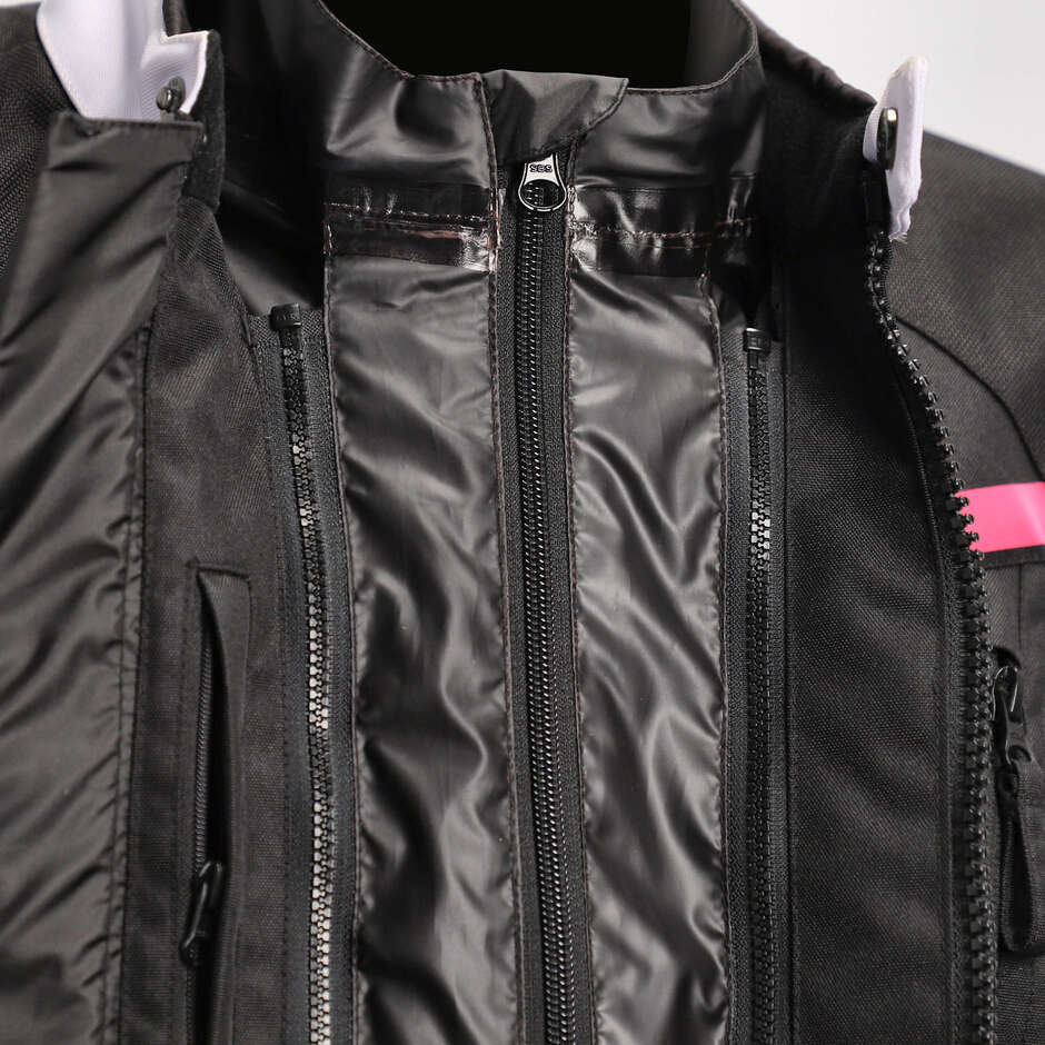 Acerbis CE X-STREET LADY Damen Motorradjacke Schwarz Rosa