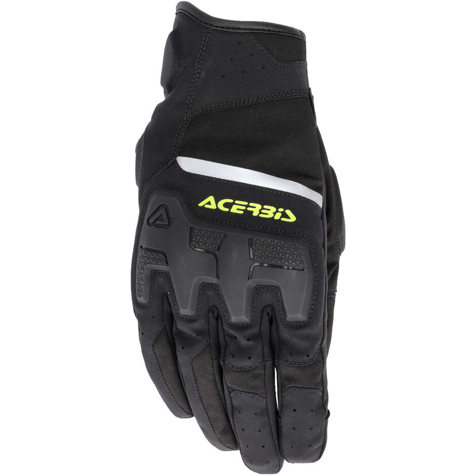 Acerbis CE X-Street WP Motorradhandschuhe Schwarz Gelb
