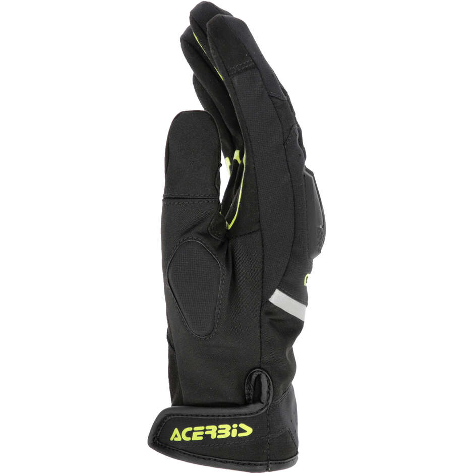 Acerbis CE X-Street WP Motorradhandschuhe Schwarz Gelb