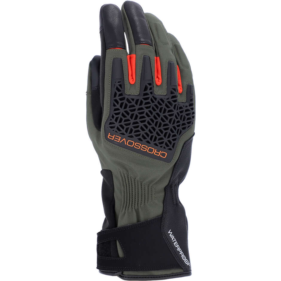 Acerbis CROSSOVER WP Motorradhandschuhe Schwarz Grün