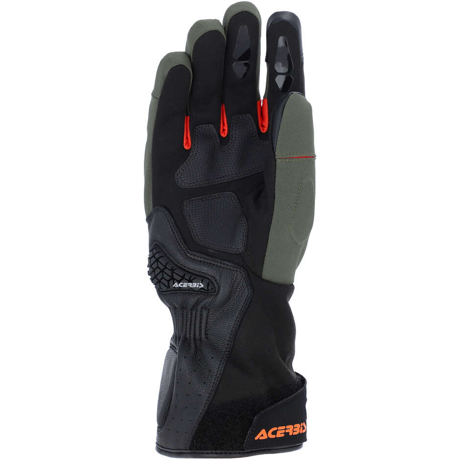 Acerbis CROSSOVER WP Motorradhandschuhe Schwarz Grün