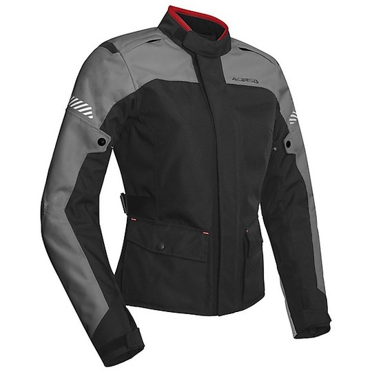Acerbis Discovery Forest Lady Touring Fabric Motorcycle Jacket Black Yellow Gray