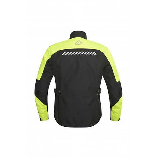 Acerbis Discovery Forest Touring Fabric Motorcycle Jacket Black Yellow