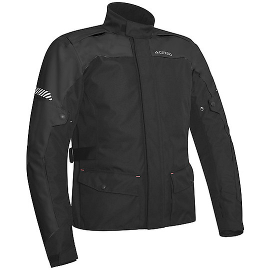 Acerbis Discovery Forest Touring Fabric Motorcycle Jacket Black