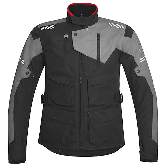 Acerbis Discovery Safary Touring Fabric Motorcycle Jacket Black Gray