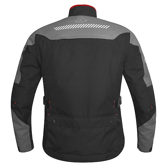 Acerbis Discovery Safary Touring Fabric Motorcycle Jacket Black Gray