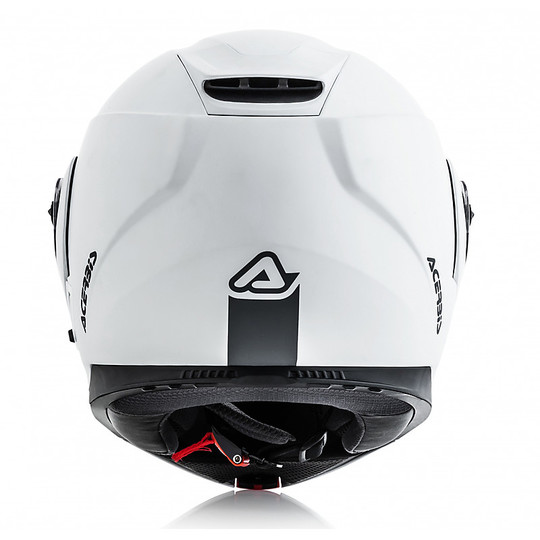 Acerbis Double Visor Modular Motorcycle Helmet White Glossy Derwel