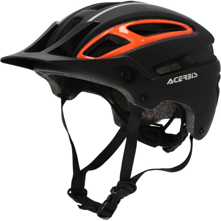 Acerbis DOUBLEP MTB Bike Helmet Black Orange