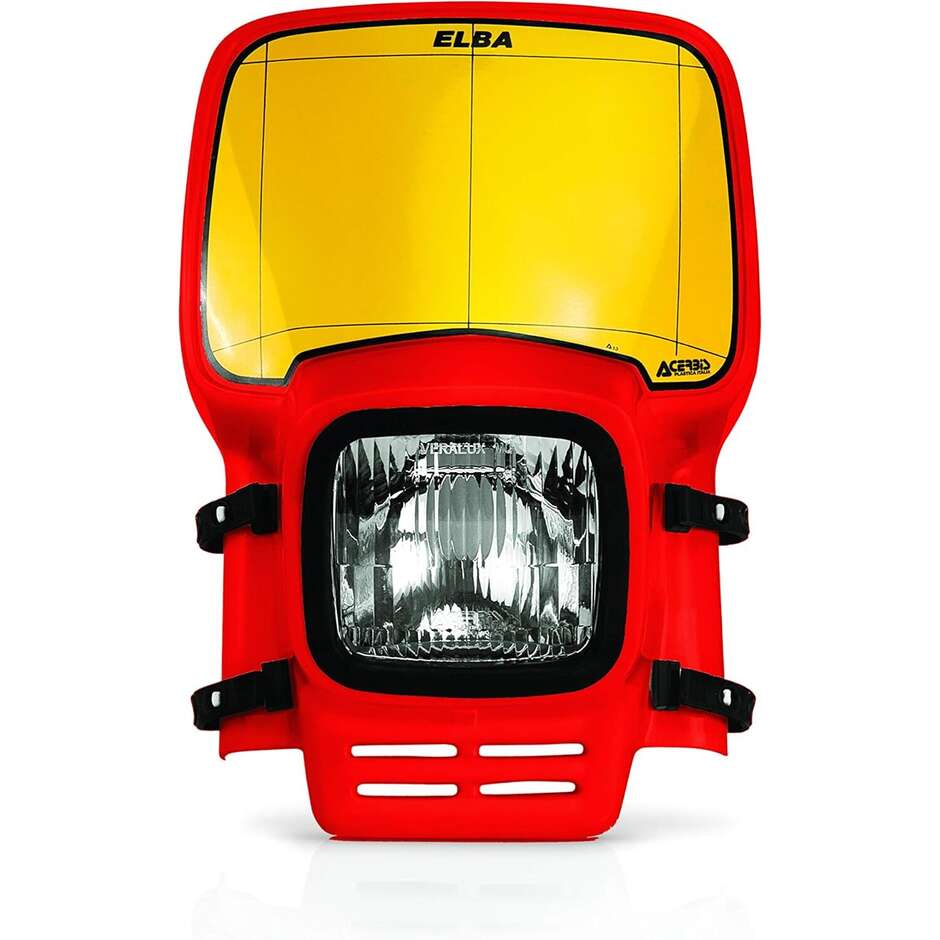 Acerbis Elba Red Motocross Enduro Headlight Mask