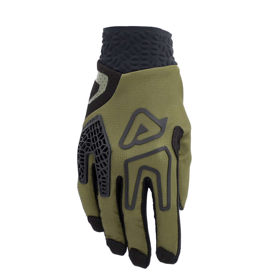 Acerbis ENDURO RACE Militärgrüne Cross-Enduro-Motorradhandschuhe