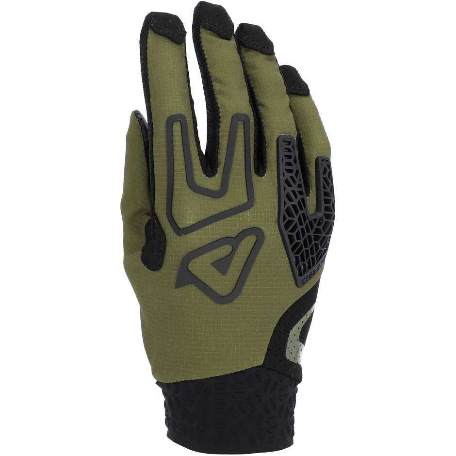 Acerbis ENDURO RACE Militärgrüne Cross-Enduro-Motorradhandschuhe